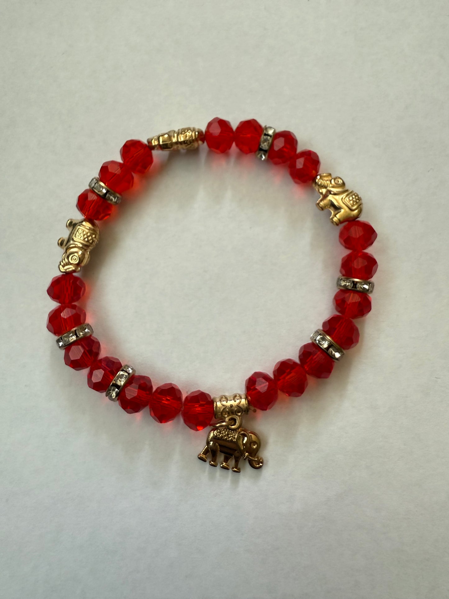Elephant charm bracelet