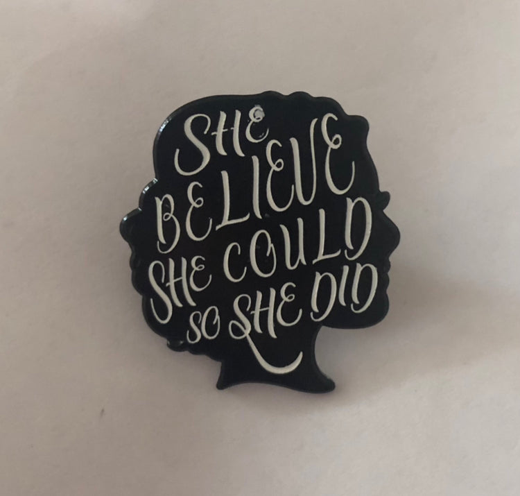 She believed she could so she did pin