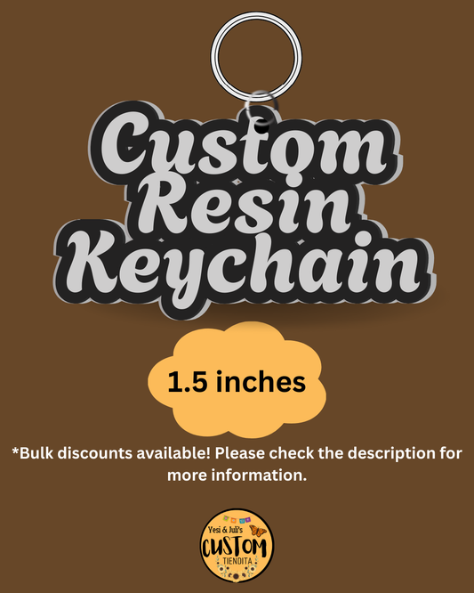 Custom Resin Keychains – 1.5 Inches