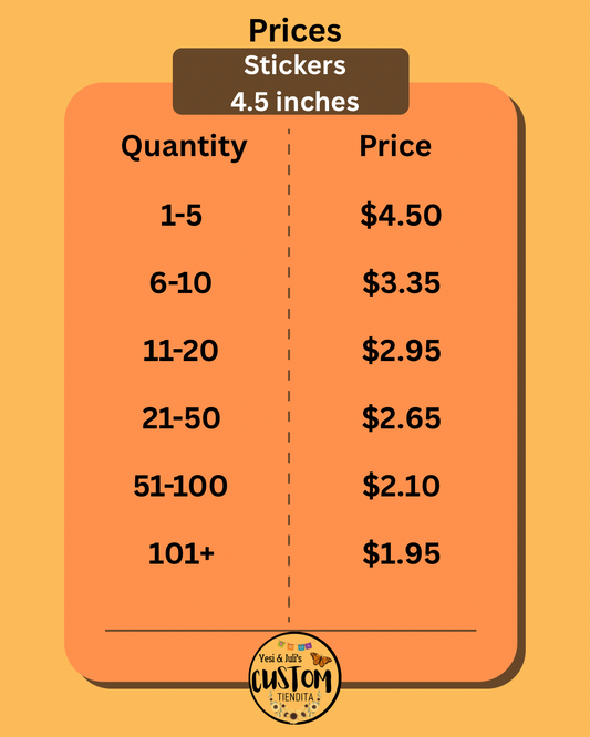 Custom Vinyl Stickers – 4.5 Inches