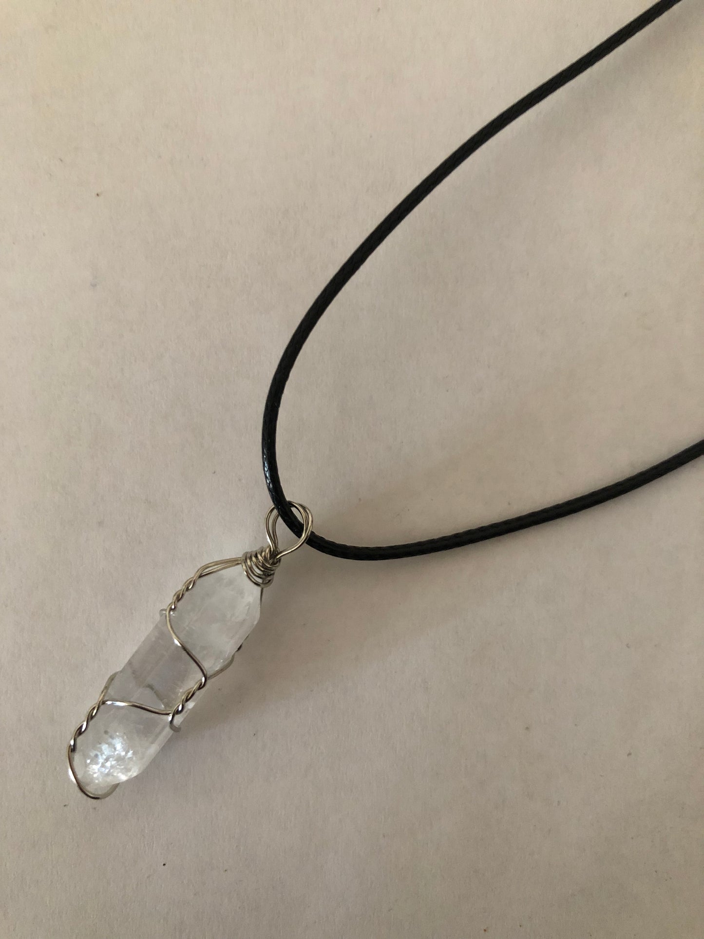 Crystal healing necklace