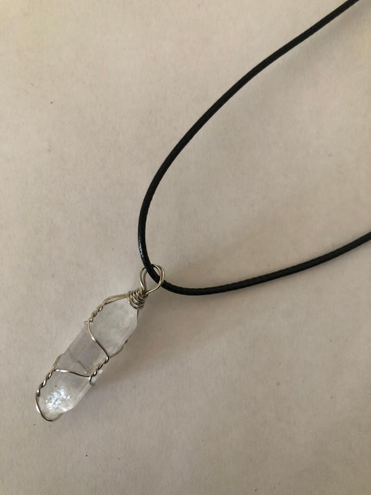 Crystal healing necklace