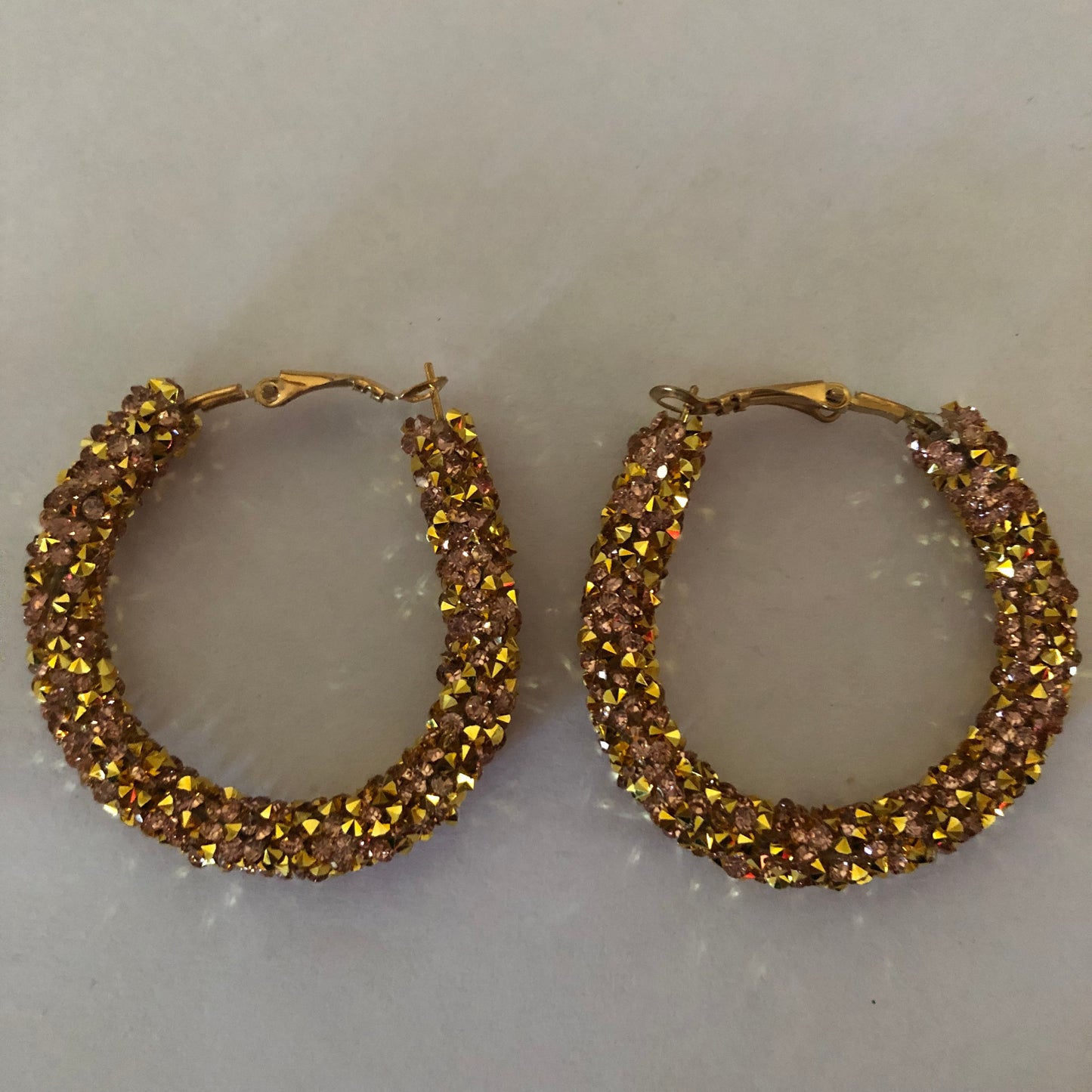 Beaded hoop earrings