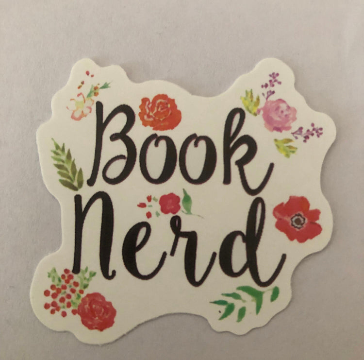 Book nerd sticker