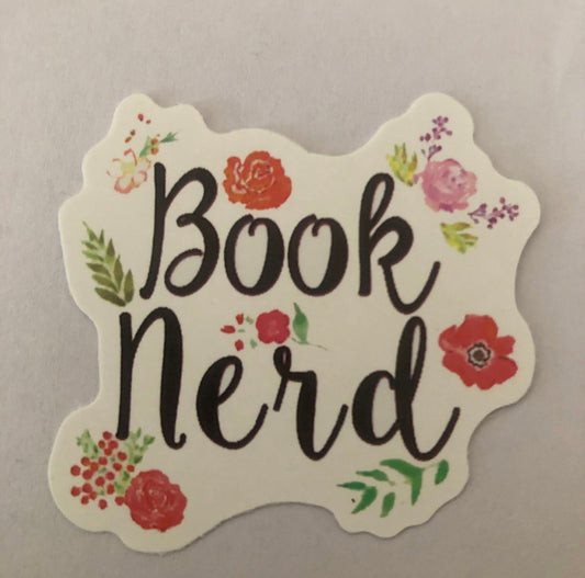 Book nerd sticker