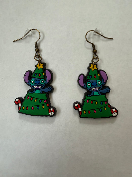 Christmas Stitch earrings