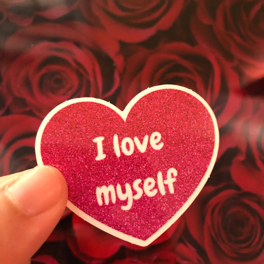 I love myself sticker