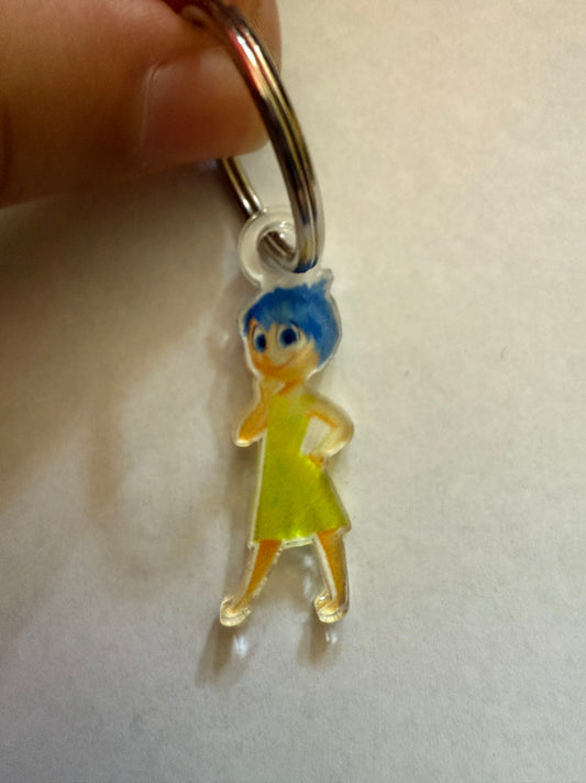 Joy Inside Out 2 Emotion Characters keychain