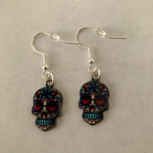 Día De Muertos Skull Calavera Earrings