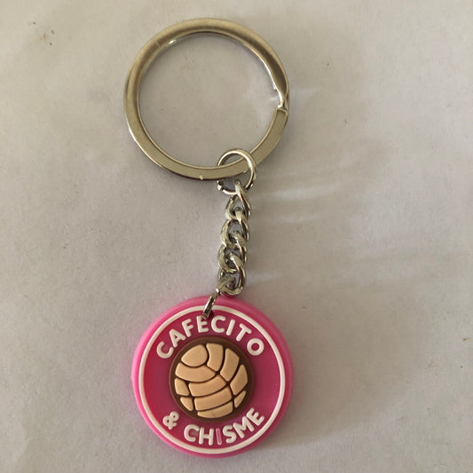 Cafecito and chisme keychain