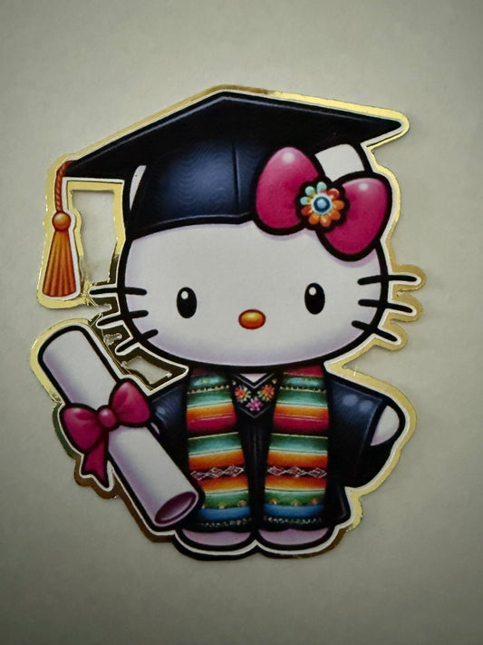 Hello Kitty Cut Out Graduation Leis Topper