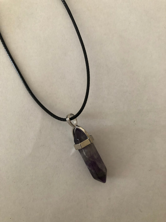 Crystal healing necklace