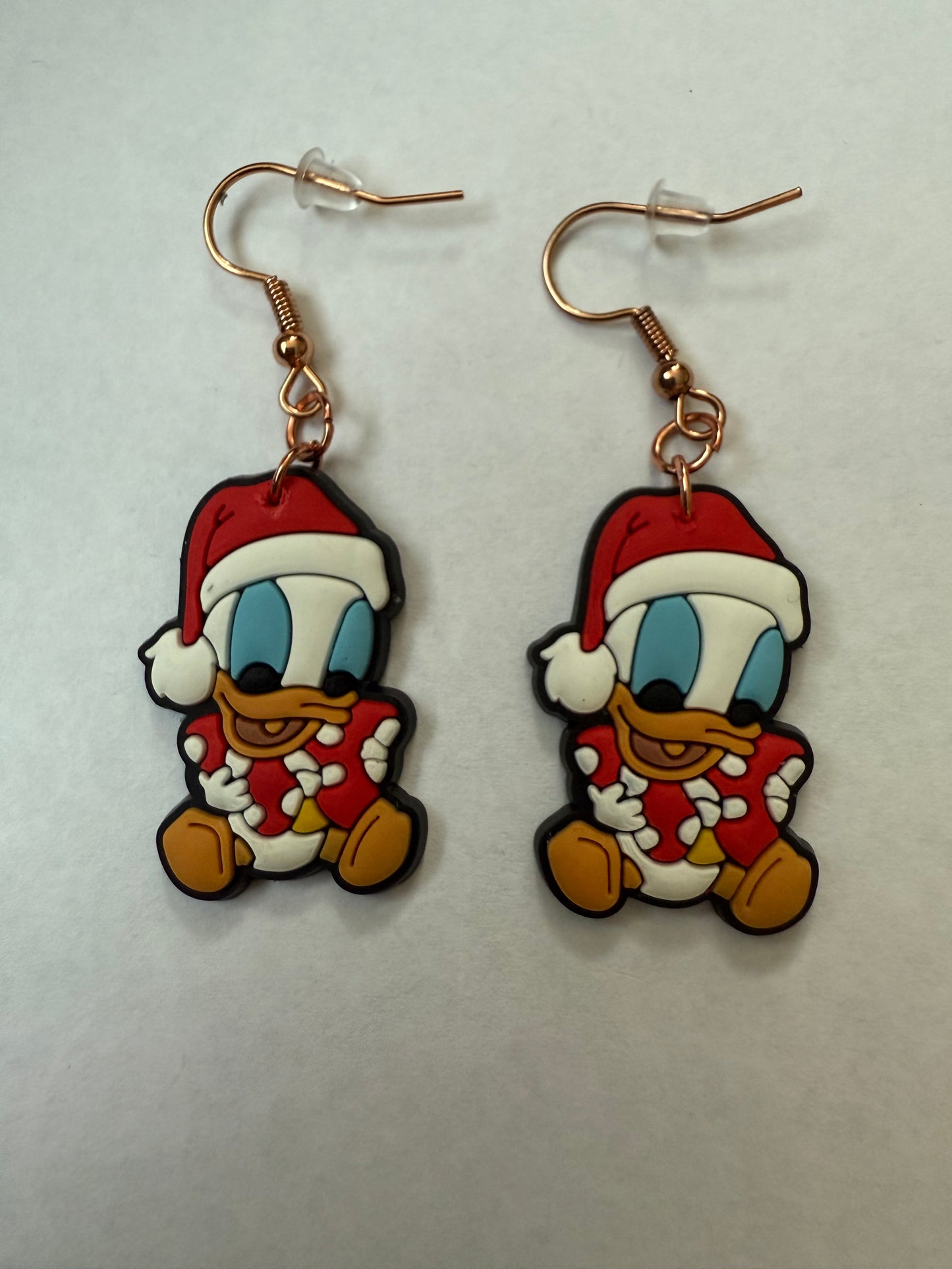Christmas Donald Duck earrings