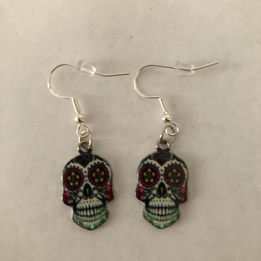 Día De Muertos Skull Calavera Earrings