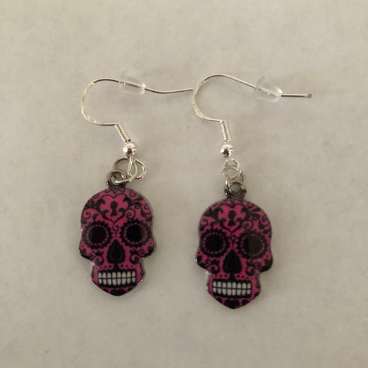 Día De Muertos Skull Calavera Earrings