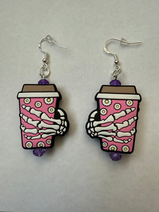 Halloween Coffee Earrings