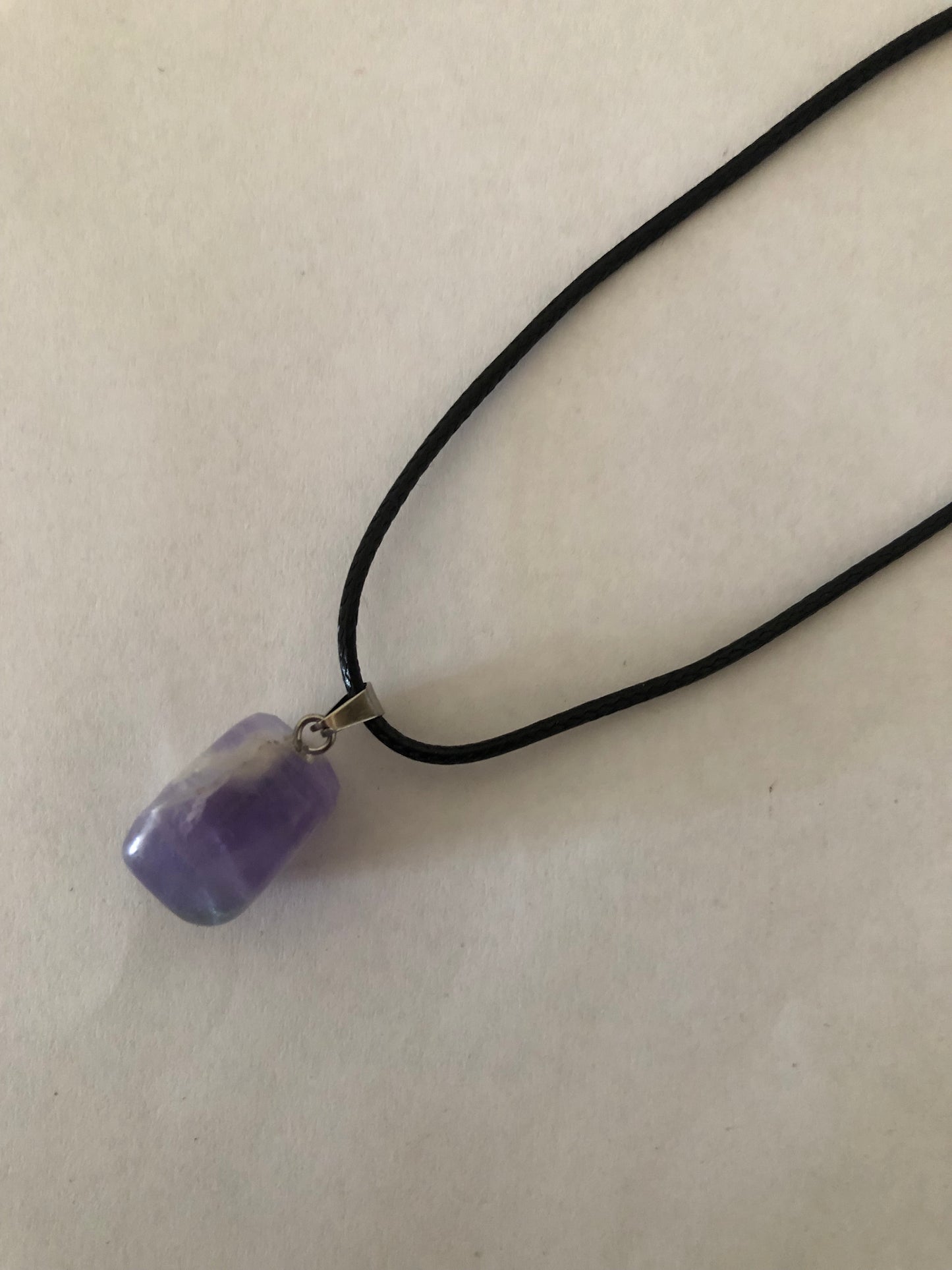 Crystal healing necklace