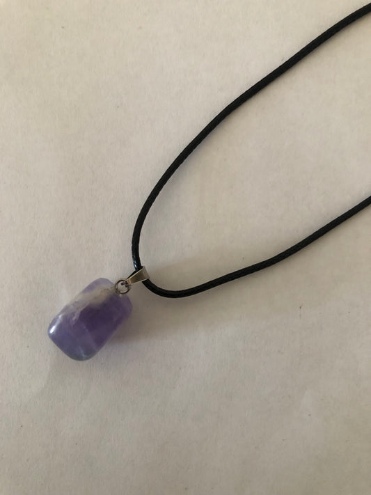 Crystal healing necklace
