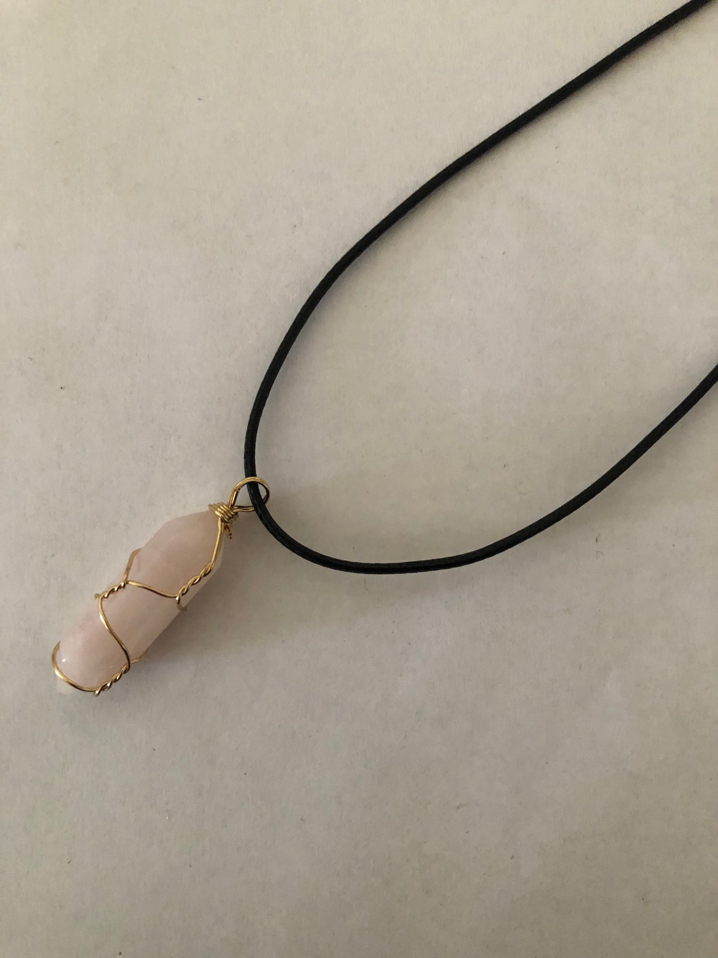 Crystal healing necklace