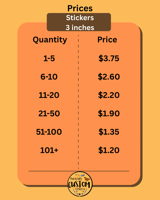 Custom Vinyl Stickers – 3 Inches