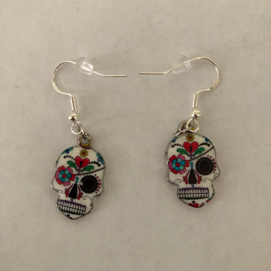 Día De Muertos Skull Calavera Earrings
