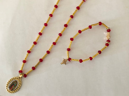 Virgencita jewelry set