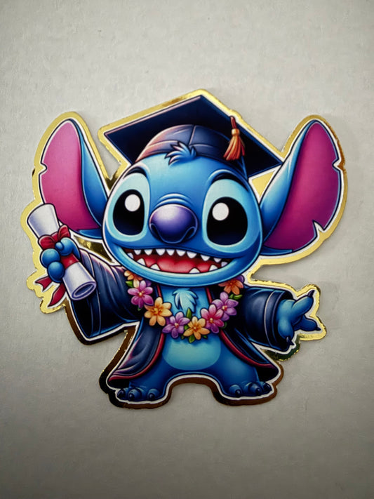 Stitch Cut Out Graduation Leis Topper