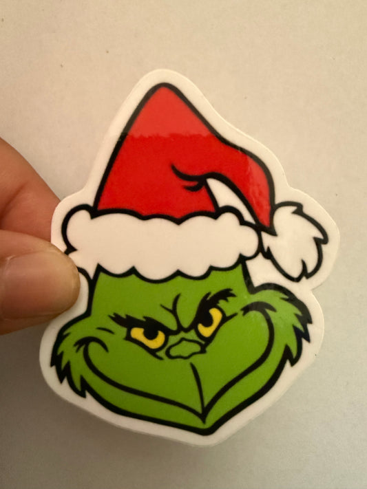 Christmas Grinch sticker