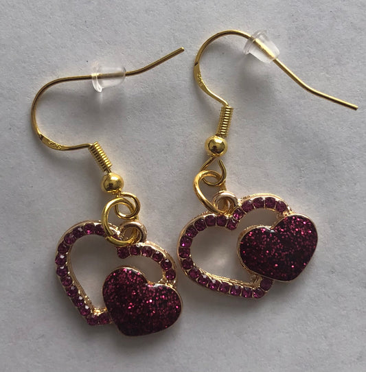 Heart-shaped earrings