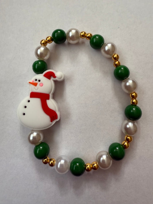 Christmas Snowman bracelet