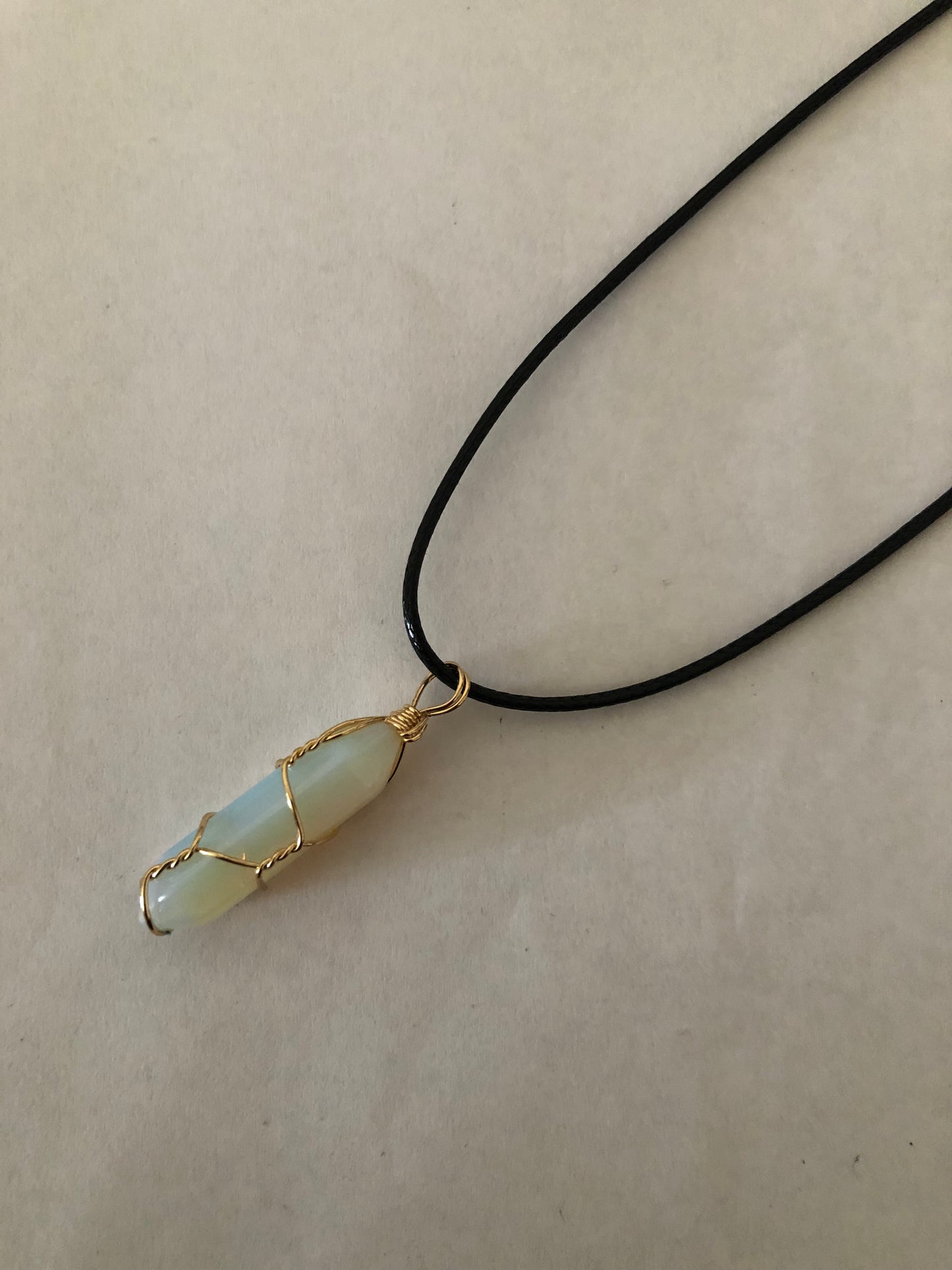 Crystal healing necklace