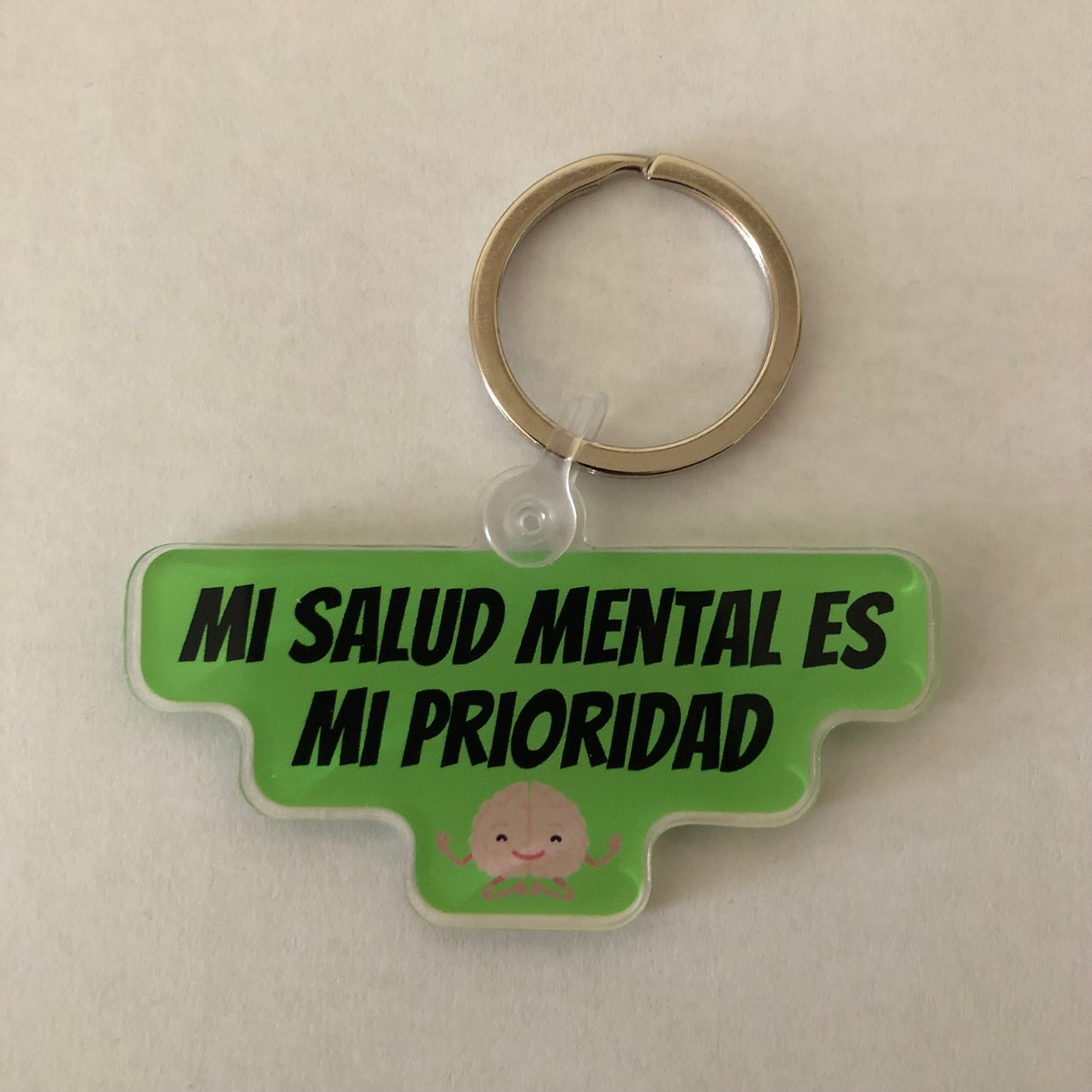 Mi salud mental es mi prioridad keychain