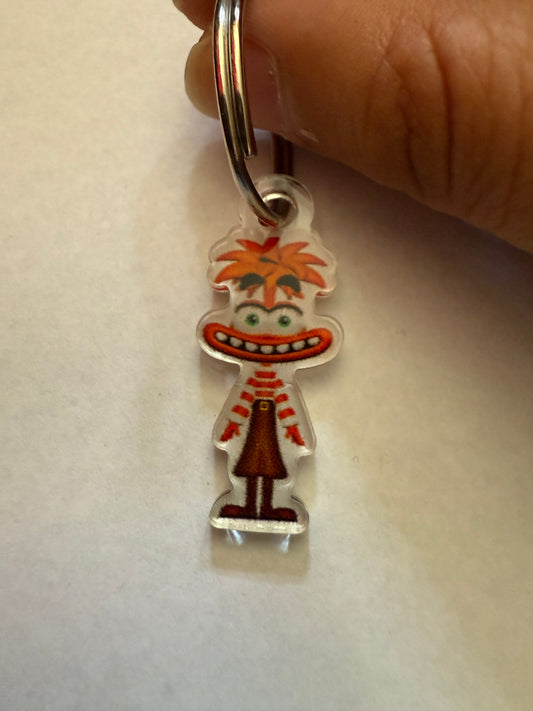 Anxiety Inside Out 2 Emotion Characters keychain