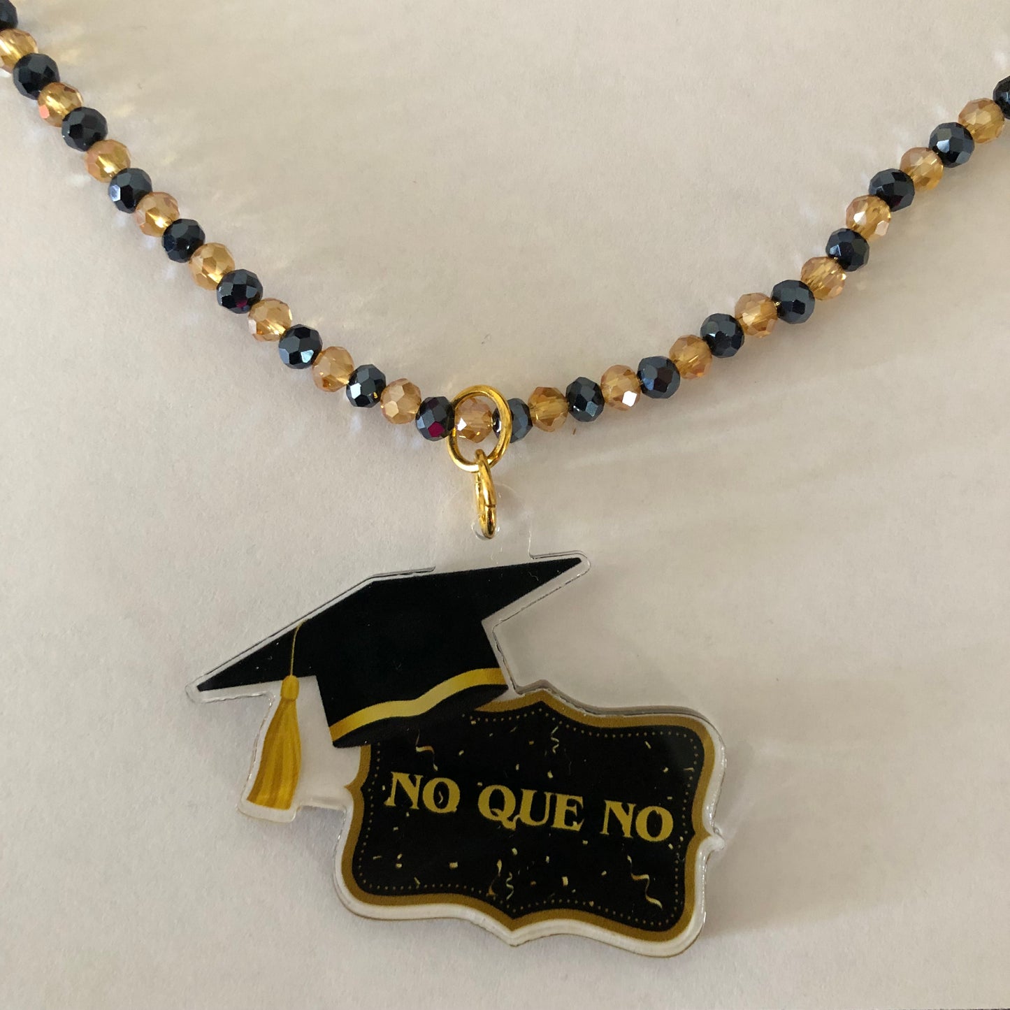 Class of 2025 No Que No Graduate necklace