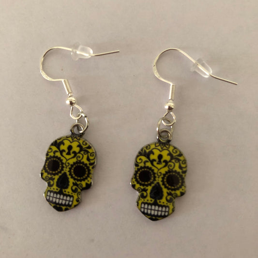 Día De Muertos Skull Calavera Earrings