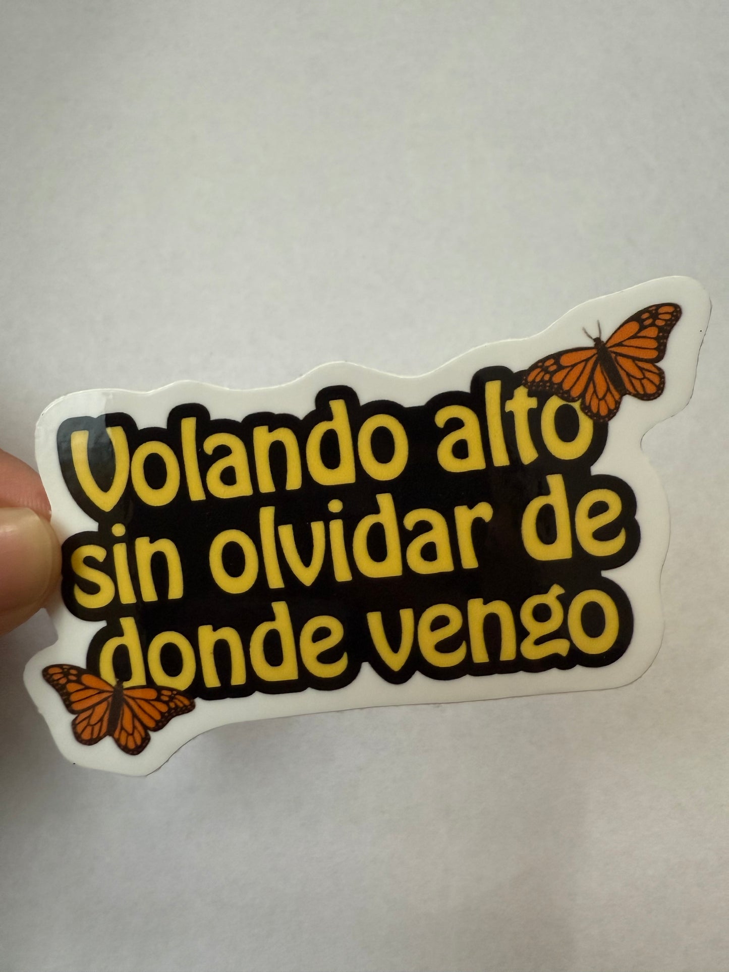 Volando alto sin olvidar de donde vengo sticker