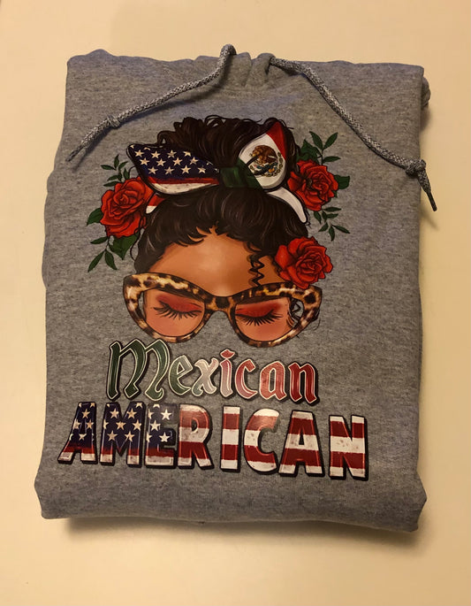 Mexican American Unisex hoodie