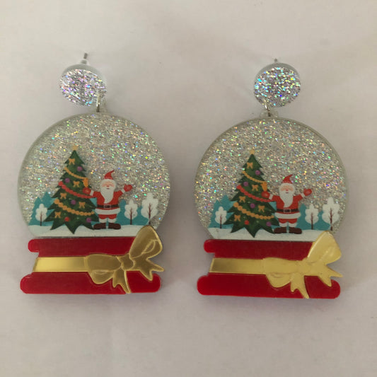 Christmas Santa Claus earrings