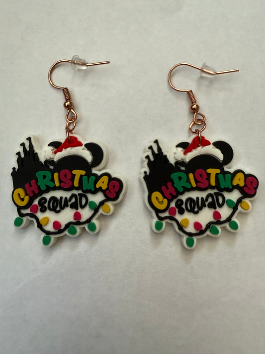 Christmas Mickey Mouse earrings