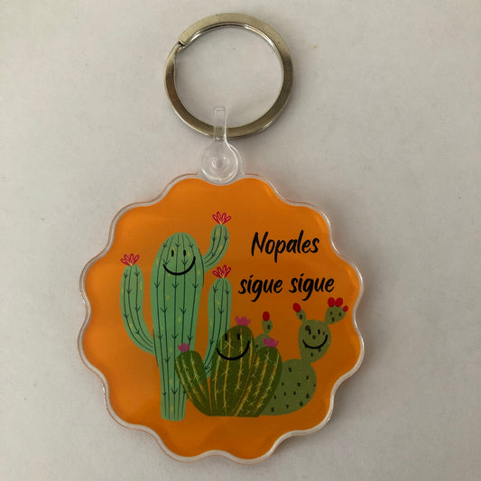 Nopales sigue sigue keychain