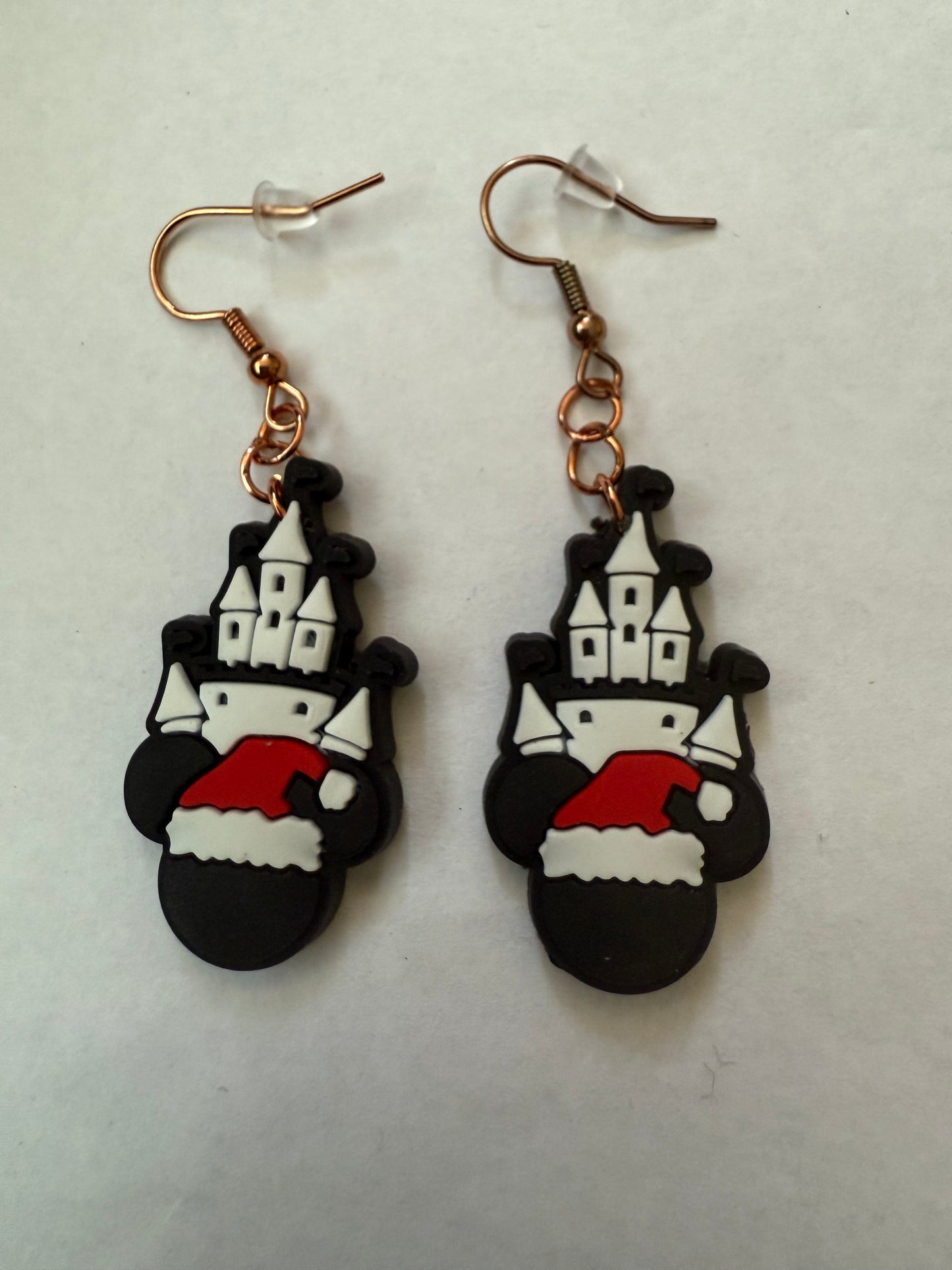Christmas Mickey Mouse earrings