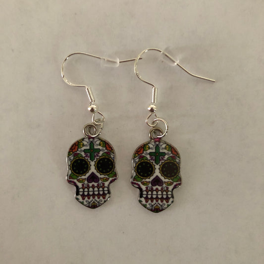 Día De Muertos Skull Calavera Earrings