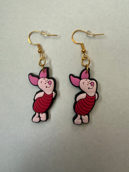 Winnie the Pooh Piglet earrings