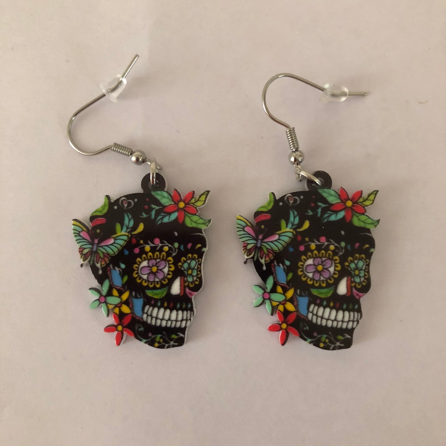 Día De Muertos Skull Calavera Earrings