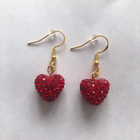 Heart-shaped earrings