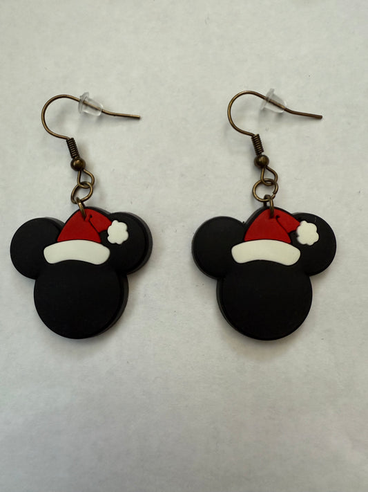 Christmas Mickey Mouse earrings