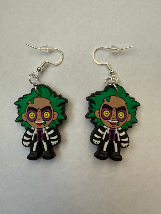 Halloween Beetlejuice Earrings