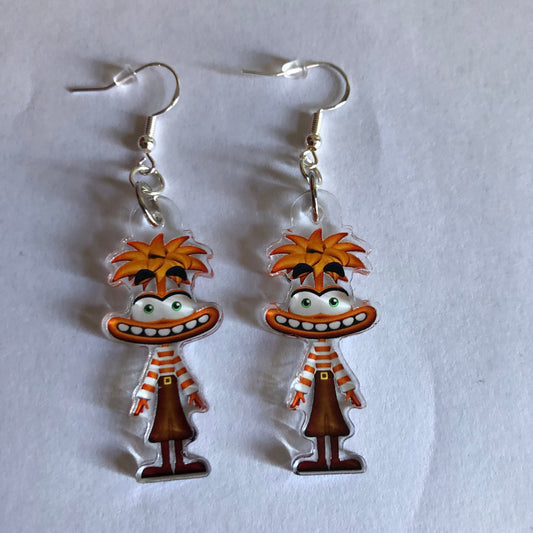 Anxiety Inside Out 2 Emotion Character Earrings