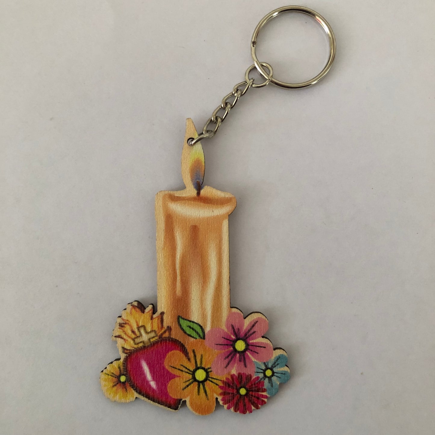 Día de Muertos Candle keychain