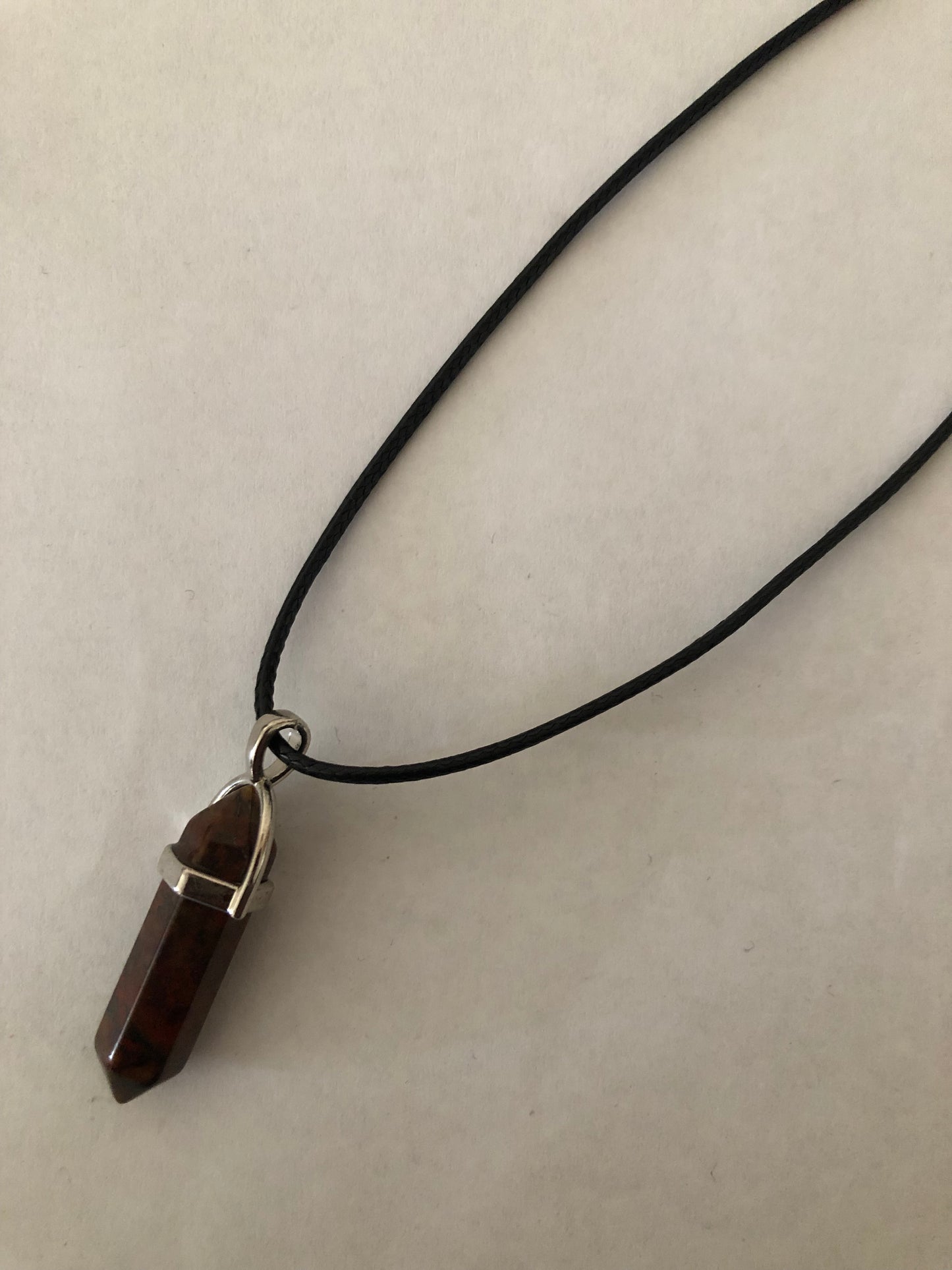 Crystal healing necklace